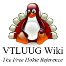 Logo of Linux and Unix Users Group at Virginia Teck Wiki