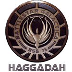 Logo of Battlestar Galactica Haggadah