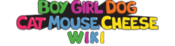 Logo of Boy Girl Dog Cat Mouse Cheese Wiki