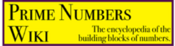 Logo of Prime Numbers Wiki